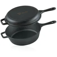 BBQ-Toro Gusseisen Topf mit Pfannendeckel 4,4 l