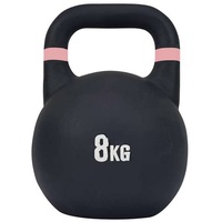Tunturi Kugelhantel Competition Kettlebell 8,00 kg schwarz / rosa