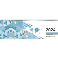 Zettler Tischquerkalender 2024 29,6x9,9 1W/2S blau