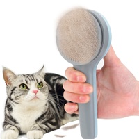 Jopool Hundebürste, Katzenbürste Selbstreinigende Slicker-Bürste Pets Brush Haustier Bürsten