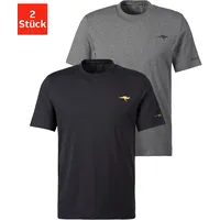KangaROOS T-Shirt, (2er-Pack), mit KangaROOS Print auf der Brust