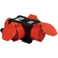 Kopp 129206008 CEE Kompaktverteiler CEE-Stecker 16 A/ 3 CEE-Steckdosen