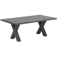 Roller Couchtisch - Graphit - X-Gestell - 120x70 cm