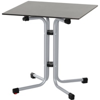 Siena Garden Klapptisch Sola Quadratisch Silber 65 cm x
