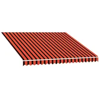 VidaXL Markisenbespannung Canvas Orange & Braun 300x250 cm