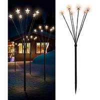 Mojawo 12'er Set LED-Gartenleuchtstäbe mit 24 Sternen Batteriebetrieben-MLK078W-3