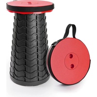 Dönges Teleskophocker, Traglast 180 kg, rot/schwarz