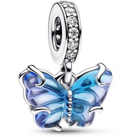 Pandora Blauer Murano-Glas Schmetterling Silber 792698C01
