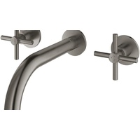 Grohe Atrio 3-Loch-Waschtischbatterie, 1/2" hard graphite gebürstet (20661AL0)