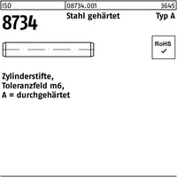 Industrial Quality Supplies ISO 8734 Zylinderstifte Stahl 2 m6