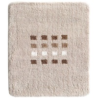 KLEINE WOLKE Badematte QUADRI, Beige - Polyacryl - 50
