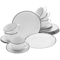 CreaTable Kaffeeservice Black line 18tlg Stück)