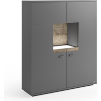 Set One by Musterring Highboard Lancaster Dekor Grau