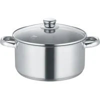 Berndes Kochtopf New Roma Ø 24 cm Edelstahl Silber