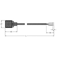 Turck Ventilsteckverbinder VAS22-A80E-10/TEL