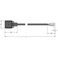 Turck Ventilsteckverbinder VAS02-A80E-2/TEL