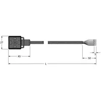 Turck Ventilsteckverbinder VAS04-K81E-5/TEL