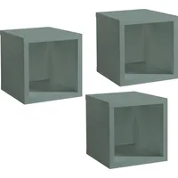 Mäusbacher Wandregal Bonnie 3er Set Dekor Pine Green