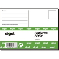 Sigel Postkarten PS600 weiß, 100 Stück