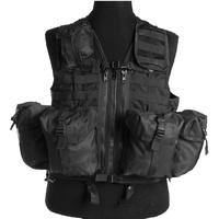 Mil-Tec Tactical Weste Mod. System m. Taschen Schwarz