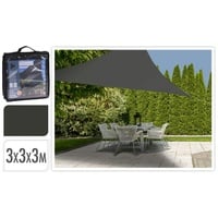 PROGARDEN Sonnensegel 3x3x3 m Dunkelgrau Dreieckig