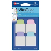 Avery Zweckform AVERY Zweckform Haftstreifen UltraTabs pastell 25.4x38mm, mehrfarbig,