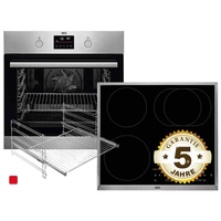 AEG BP36I844X Set Backofen BPB335060M+Kochfeld IKB84441XB+ TR1LFV
