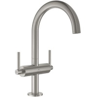 Grohe Atrio Waschtisch-Einlochbatterie L-Size, Hebelgriff supersteel