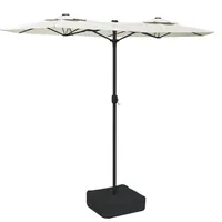 VidaXL Doppel-Sonnenschirm Sandweiß 316x240 cm