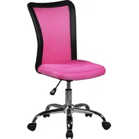 FineBuy Kinder-Schreibtischstuhl Salerno Bürostuhl Drehstuhl Jugendstuhl Stoff - Rosa