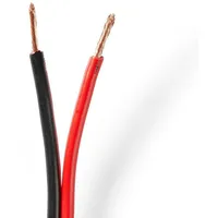 Nedis Lautsprecherkabel - Verlä (100 m rund PVC Red