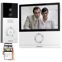 Somikon Türklingel mit 17,8-cm-Touchscreen (7"), WLAN, App