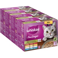 Whiskas 144x 85g Pure Delight Jumbopack Whiskas Portionsbeutel Gemischtes