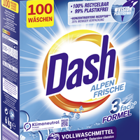 Dash Dash® Alpen Frische Pulver I Waschmittel für weiße