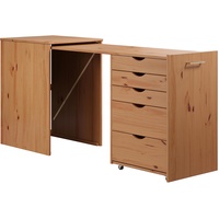 INTER-FURN »Voltera«, (1 St.), kleiner Massivholz Schreibtisch, groß ausziehbar