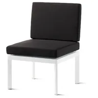 Sieger Lugo Lounge Basis Aluminium inkl. Rücken/Seiten/Verbindungselement - weiß