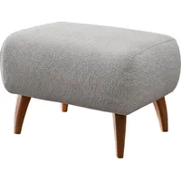 Home Affaire Hocker »Baggio«, mit Holzfüßen silberfarben