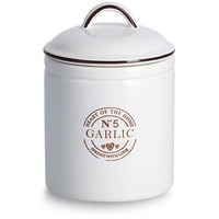 Zeller Vorratsdose "Garlic", 880 ml, Keramik, weiß