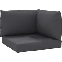 VidaXL Palettenkissen 3-tlg. anthrazit