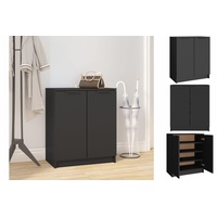 VidaXL Schuhschrank 59 x 70 x 35 cm schwarz
