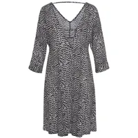VIVANCE Jerseykleid Damen schwarz-weiß bedruckt Gr.38
