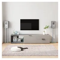 VidaXL Lautsprecher-Ständer 2 Stk. Silbern Hartglas 3 Säulen