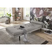 Atlantic Home Collection Polsterliege Bergen mit Kissenrolle, 85/200cm, Grau