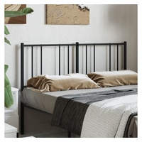 VidaXL Kopfteil Metall Schwarz 160 cm