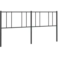 VidaXL Ersatz-Kopfteil Metall Schwarz 200 cm