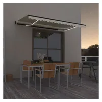 VidaXL LED Automatische Markise 450 x 350 cm creme