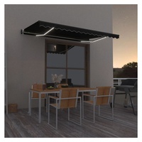 VidaXL LED Automatische Markise 400 x 350 cm anthrazit