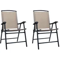 VidaXL Gartenstuhl 60,5 x 89,1 x 93 cm schwarz