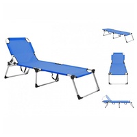 VidaXL Extra Hoch Klappbar Blau Aluminium