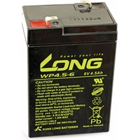 KungLong Kung Long Blei-Akkumulator WP4,5-6, 6 V-/4,5 Ah, zyklenfest